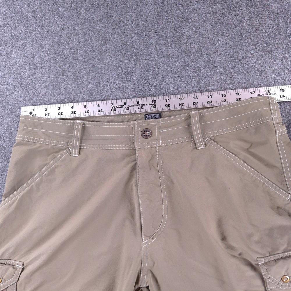 Kuhl Mens Cargo Shorts Tan Khaki Hiking Outdoor 36x30 PO 7983-00 - Picture 5 of 13
